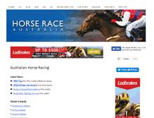 Tablet Screenshot of horseraceaustralia.com